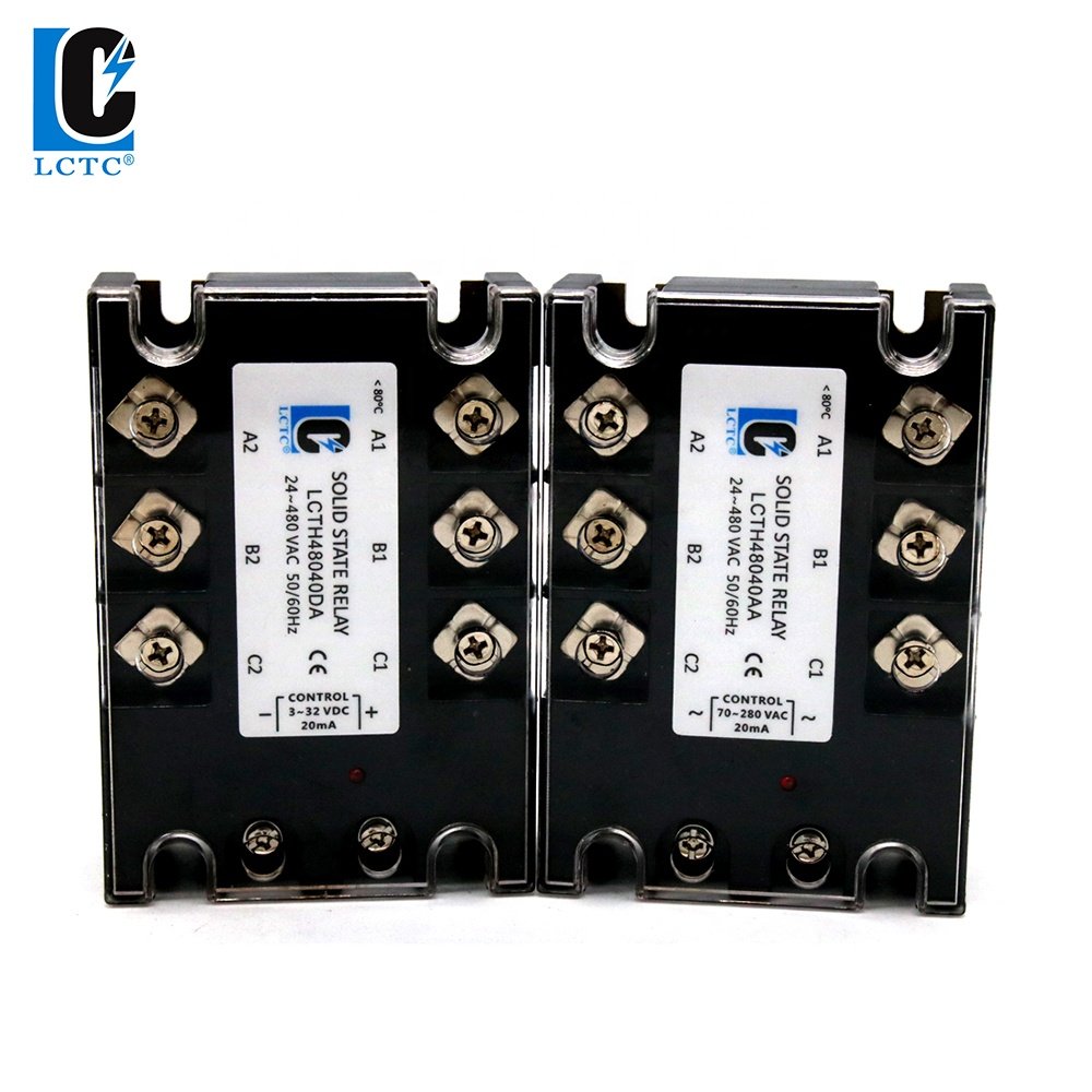 3-32VDC to 24-280VAC DC Control AC SSR 10A Three-phase Solid State Relay General Purpose Auto Relay