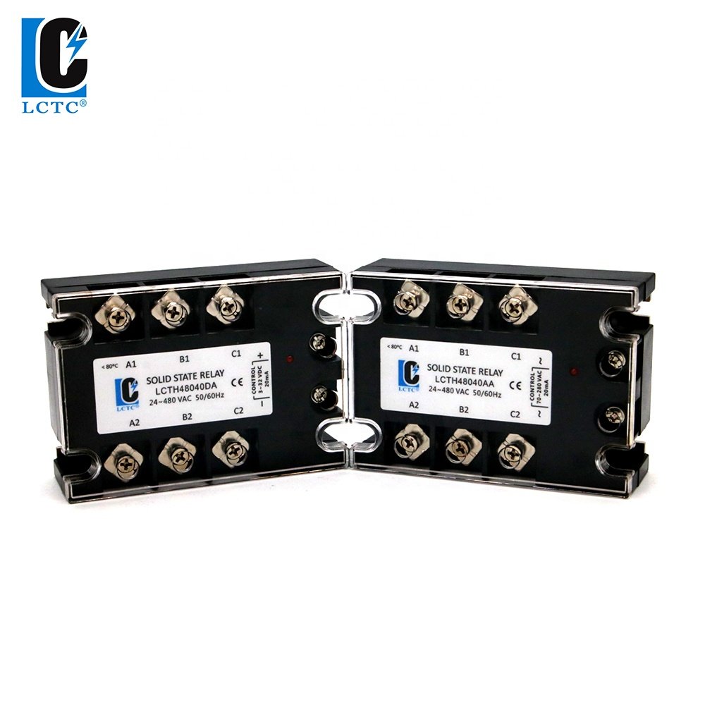 3-32VDC to 24-280VAC DC Control AC SSR 10A Three-phase Solid State Relay General Purpose Auto Relay