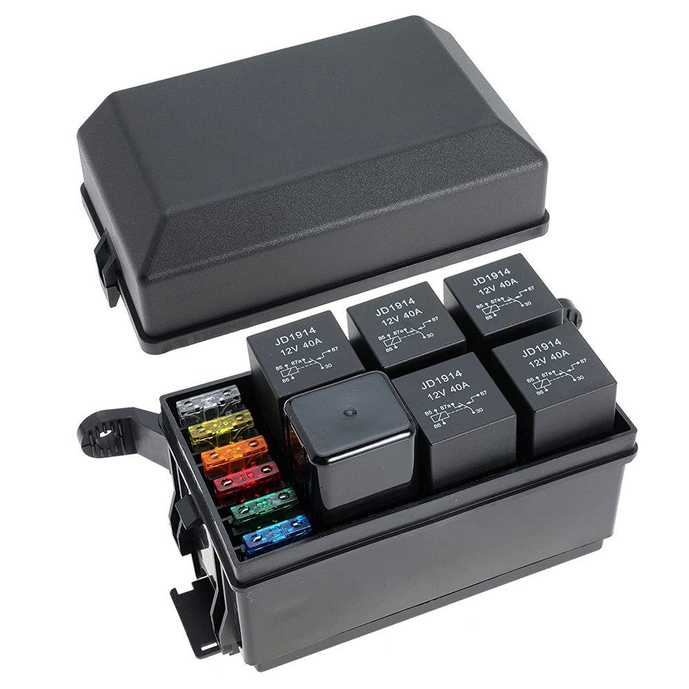12V Auto Waterproof Relay Socket 6 Way 11 Way With Terminals for Car Truck Marine Boat Fuse Holder Relay Box Block