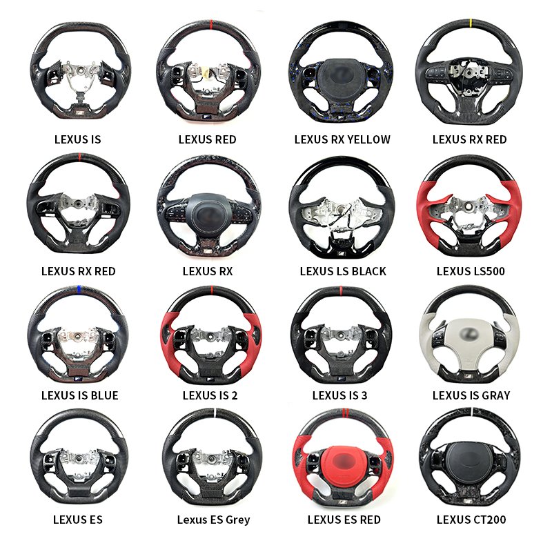 2013-2023 For Lexus IS RX ES CT LS500 Custom Carbon Fiber Sports Steering Wheel Automotive Accessories for Cars