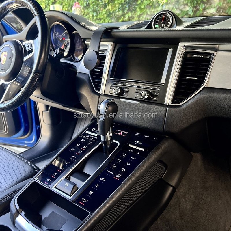 Full Touch Car Saddle for Porsche Macan 2014-2021 Interior Upgrade LCD Center Console Panel Center Console Armrest