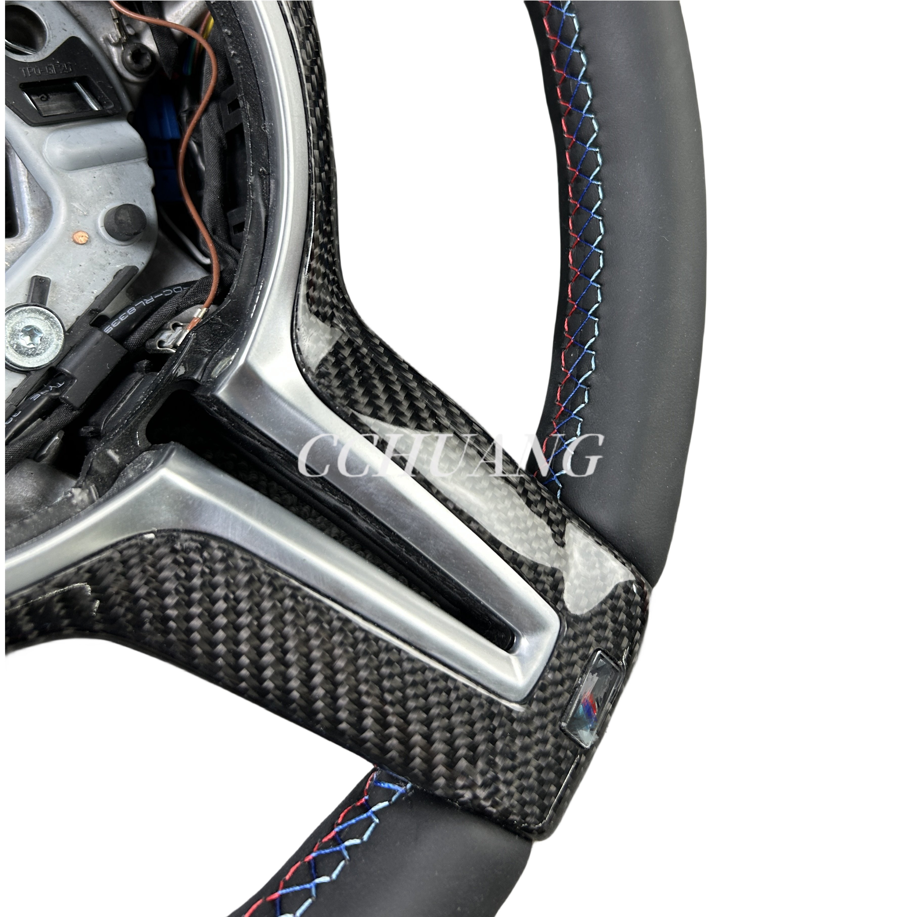 Fit for BMW M2 M3 M4 M5 M6 F30 F35 F10 F18 F87 F80 F20 F25 F26 F36 F32 F06 E46 E60 E90 Full Leather Custom Steering Wheel