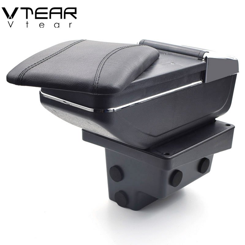 Vtear Central Store Content Box with Cup Holder Interior Car-styling Accessory Part 2009-2017 for Volkswagen Tiguan Armrests Box