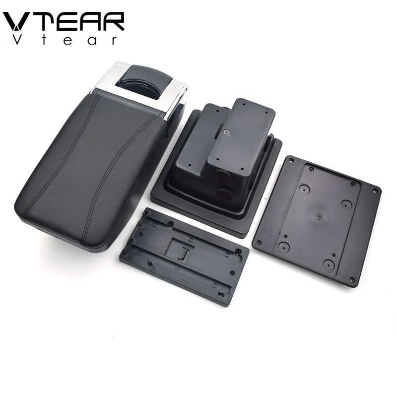 Vtear Central Store Content Box with Cup Holder Interior Car-styling Accessory Part 2009-2017 for Volkswagen Tiguan Armrests Box