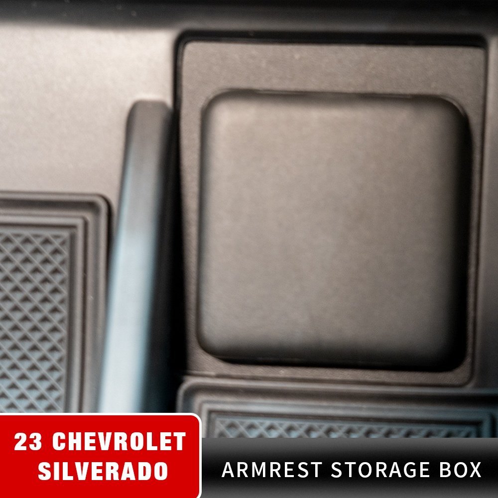 Center Console Tray Suitable for 2021-2024 Chevrolet Silverado 1500 Center Console Storage Box