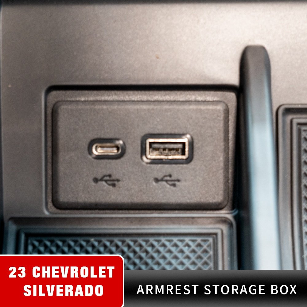 Center Console Tray Suitable for 2021-2024 Chevrolet Silverado 1500 Center Console Storage Box