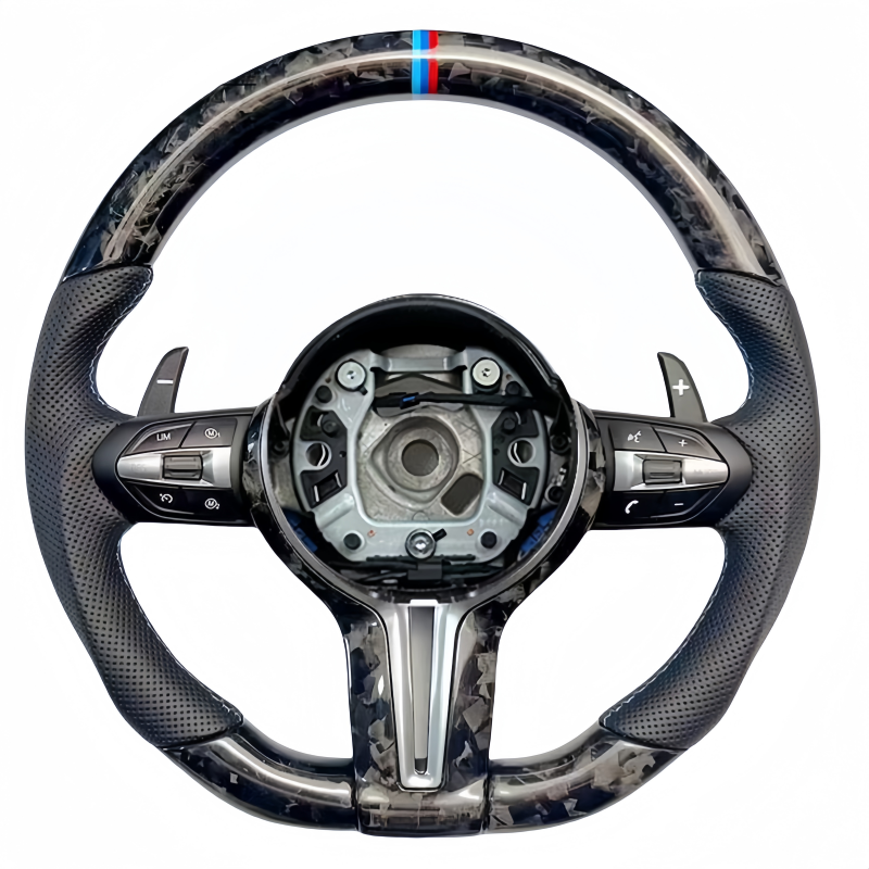 Custom Leather Carbon Fiber Smart LED M Sport Steering Wheel For BMW E90 E60 E46 F30 F10 M2 M3 M4 M5 M6 X5 F30 High Quality