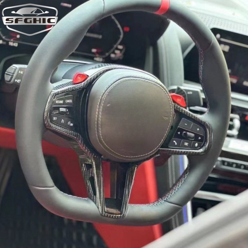 Auto M Performance Leather Steering Wheel For BMW F30 F32 F10 F20 F07 F01 E46 E60 E90 M3 M5 Steering Wheel