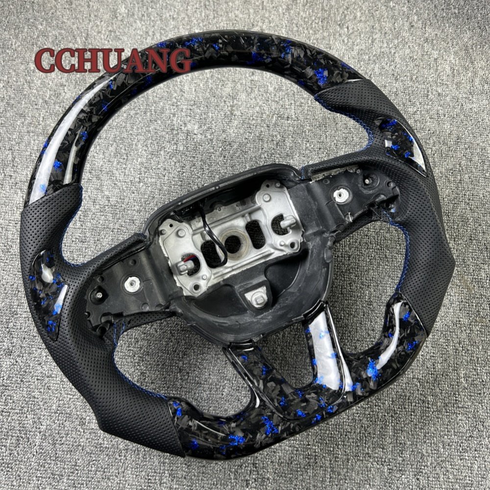 Custom car steering wheel for Dodge Challenger Charger RAM 2014-2021 carbon fiber steering wheel