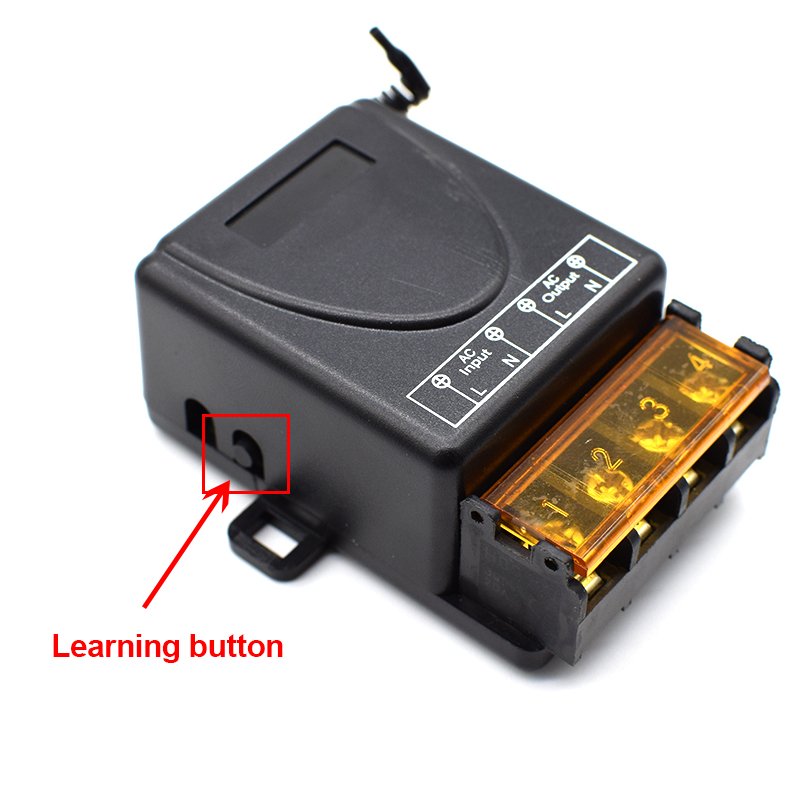 Universal Wireless Remote Switch AC 85V 260V 1CH Relay Receiver Module and 1 Pieces RF Remote Control 433 Mhz Transmitter
