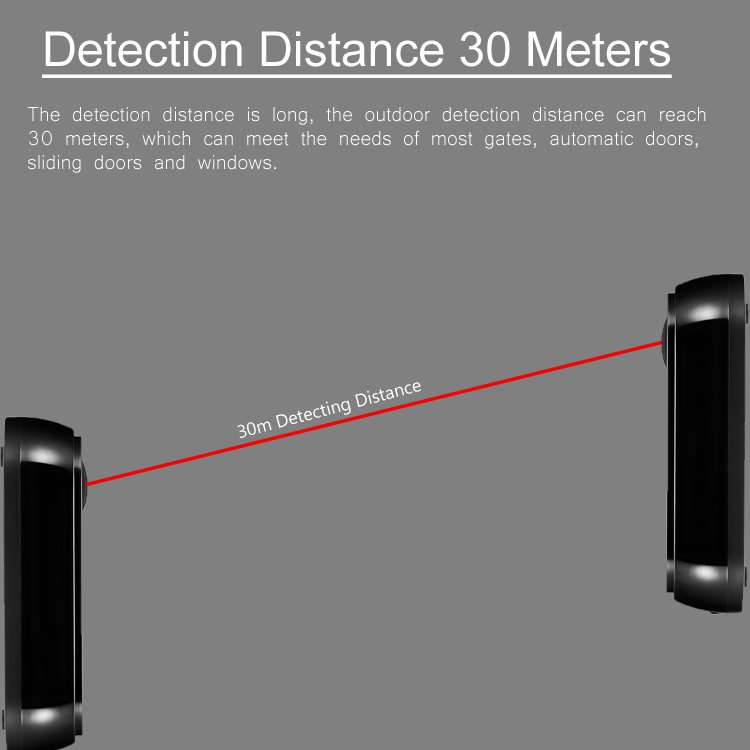 Gate Opener Motor Battery Powered Photo Cell Infrared Sensor/ Photo Eye Photocell/Safety Beam Sensors Alarm System