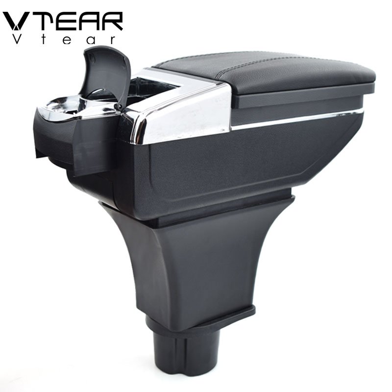 Vtear for Smart Fortwo Forfour Armrest Central Store Content Storage Box Products Interior Arm Rest Car-styling Accessories