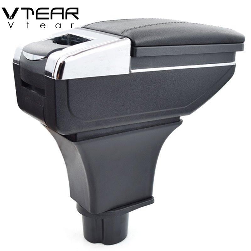 Vtear for Smart Fortwo Forfour Armrest Central Store Content Storage Box Products Interior Arm Rest Car-styling Accessories