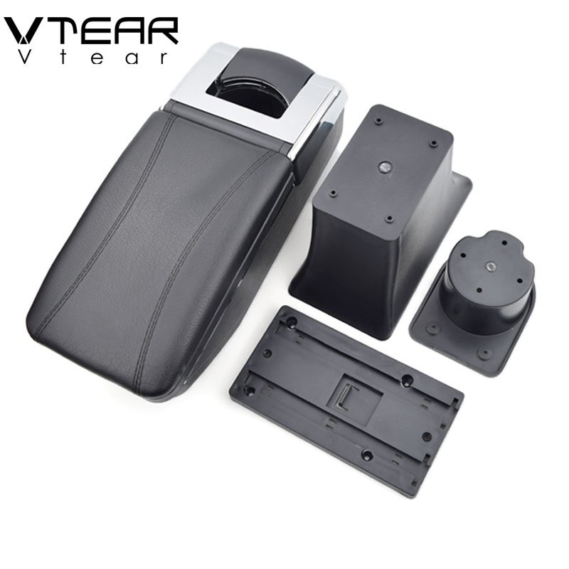 Vtear for Smart Fortwo Forfour Armrest Central Store Content Storage Box Products Interior Arm Rest Car-styling Accessories