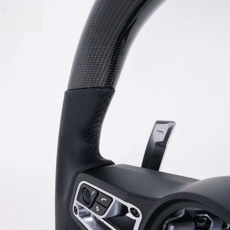 Suits for Porsche 911 Macan Cayman Cayenne Panamera 718 customized steering wheel with all leather carbon fiber