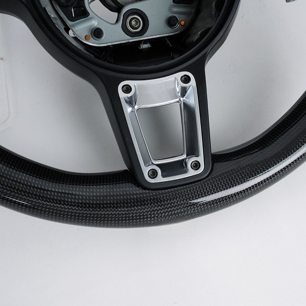 Suits for Porsche 911 Macan Cayman Cayenne Panamera 718 customized steering wheel with all leather carbon fiber