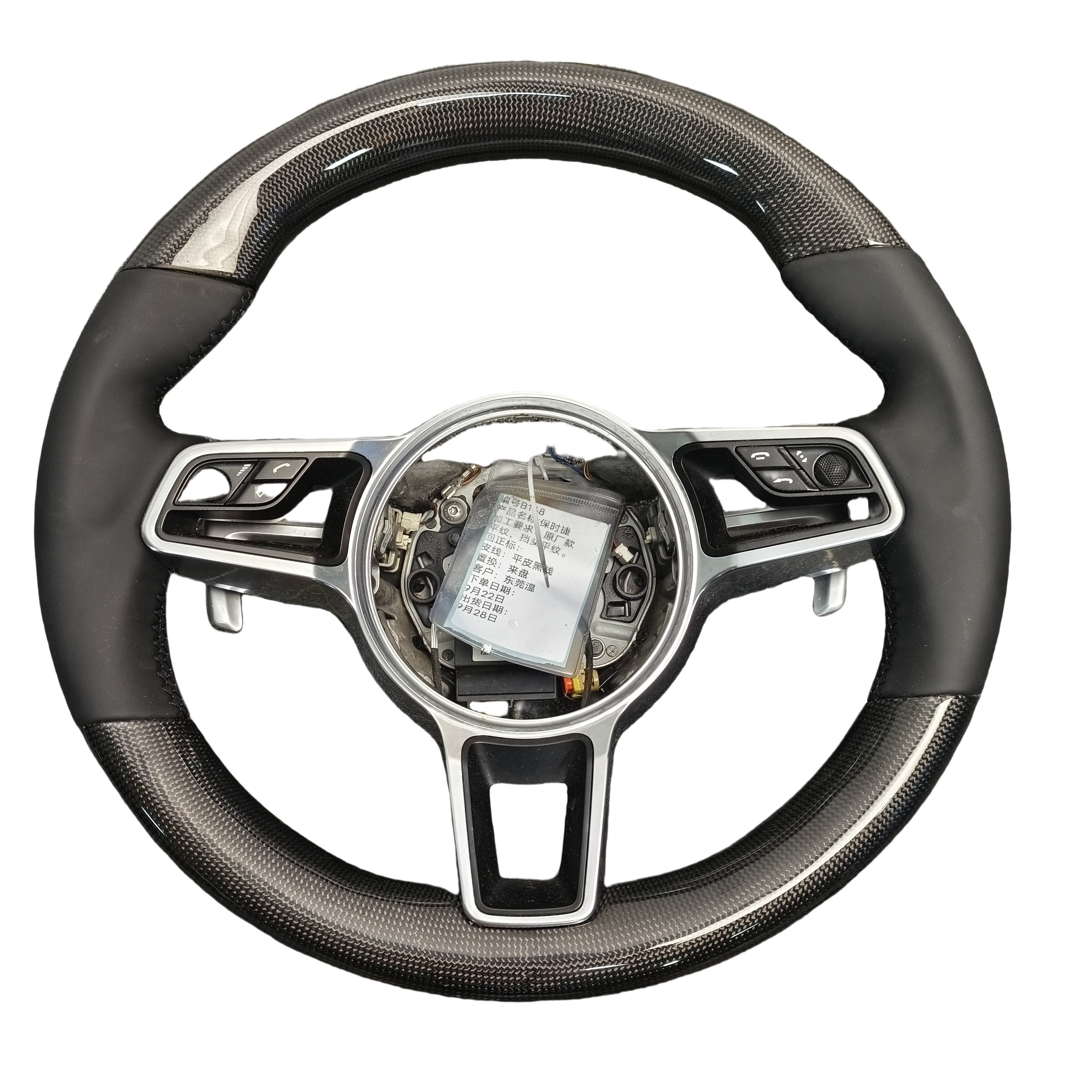 For Porsche 911 718 Macan Boxster Cayenne Panamera 911.2 997 911 987 918 997 991 Carbon Fiber Steering Wheel