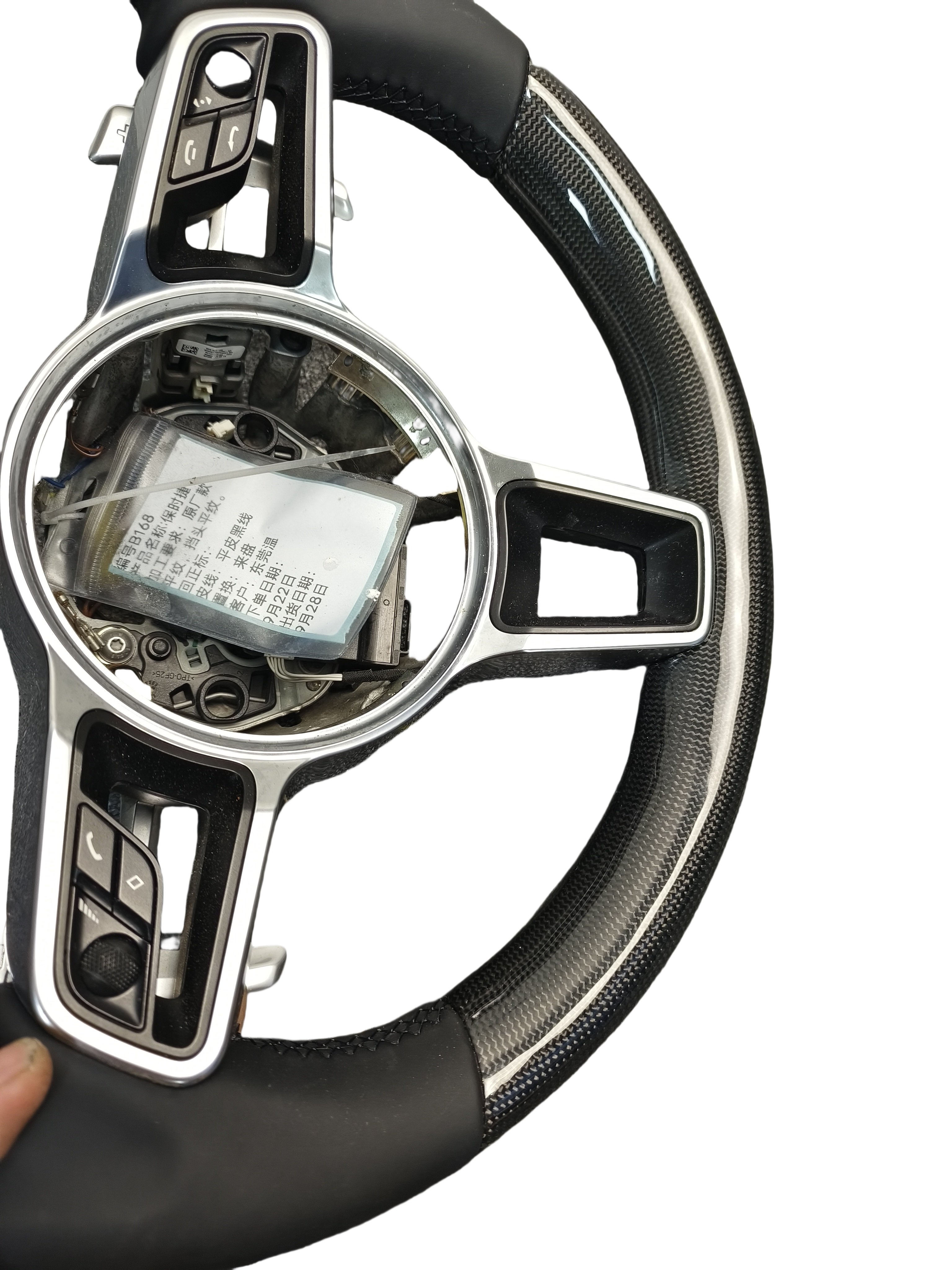 For Porsche 911 718 Macan Boxster Cayenne Panamera 911.2 997 911 987 918 997 991 Carbon Fiber Steering Wheel