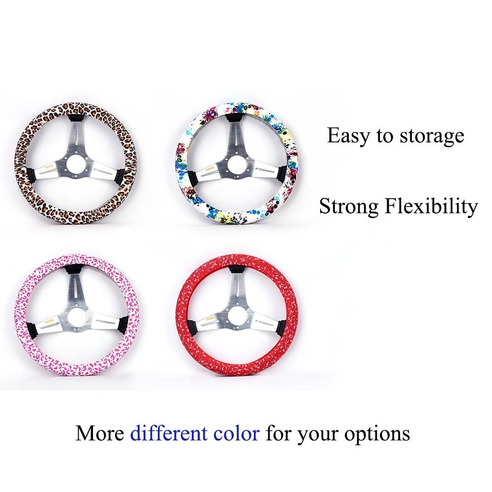 New Style Woman Car Accessories Interior Decorative Silicone Car Steering Wheel Cover