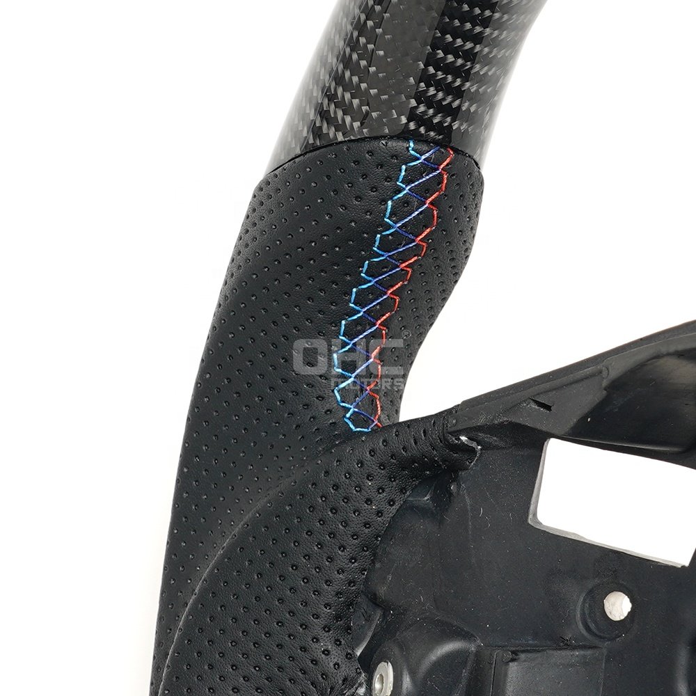 US In Stock Real Carbon Fiber Steering Wheel For Bmw M3 3 Series E91 E92 E93 Bmw E90 Steering Wheel With Paddle Holes Ohc Motors