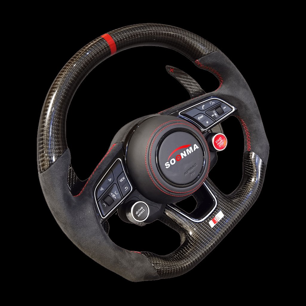 Carbon Fiber Paddle Shift When Replacing Extension Shifter For Audi S3/s4/s5/s6/s7/rs3/rs4/rs6 Steering Wheel