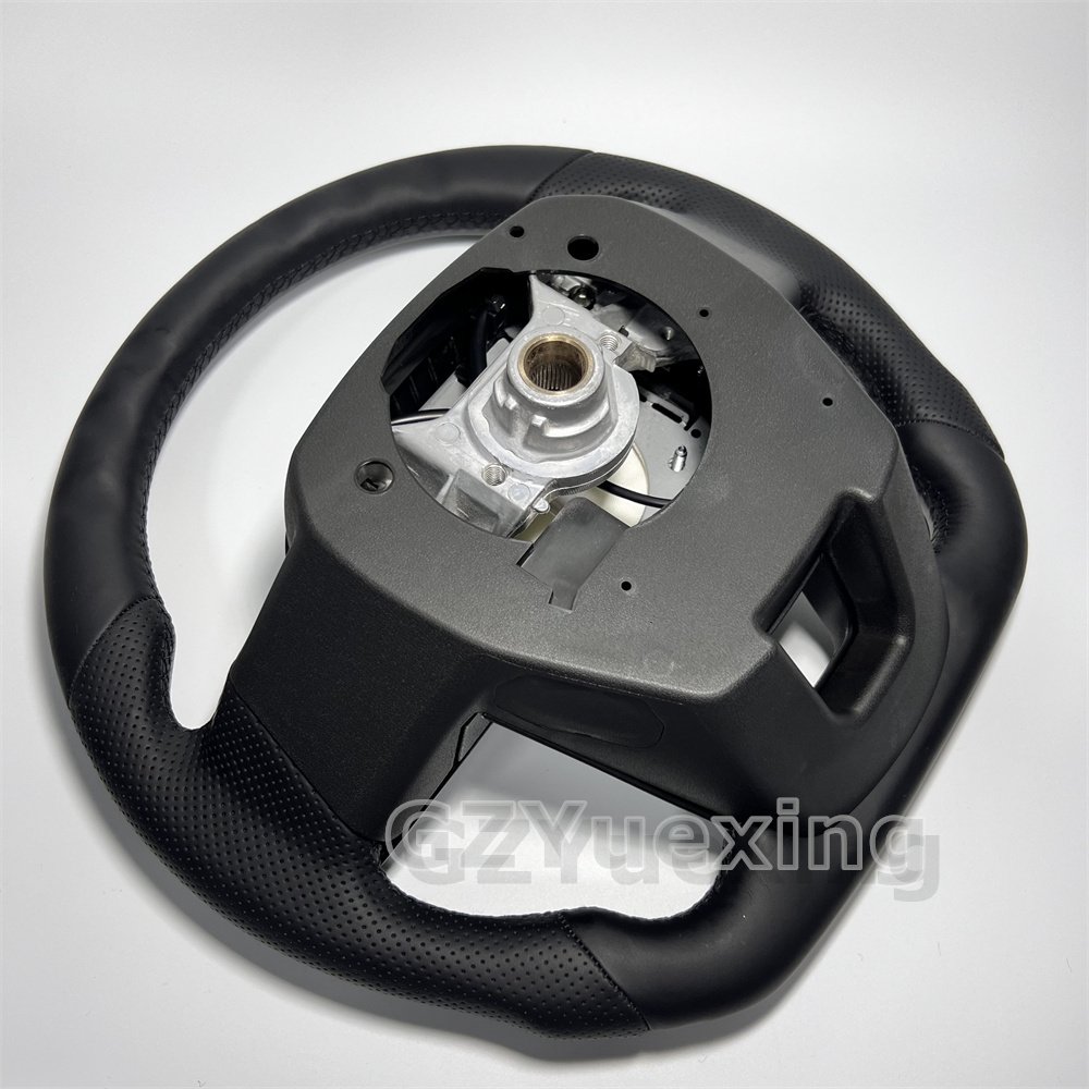 Full Leather Car Steering wheel For Toyota Land Cruiser LC79 LC76 LC70 LC300 2008-2021GR Sports Style Black