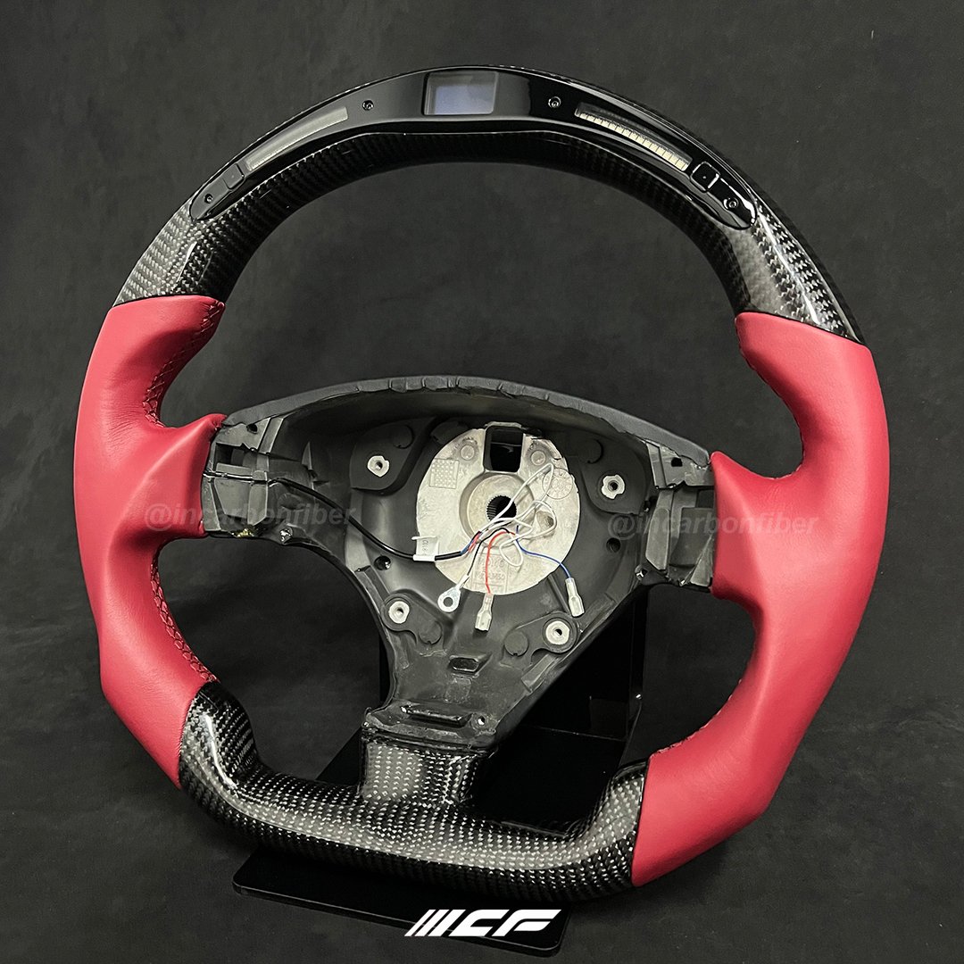 100% Real Carbon Fiber LED Steering Wheel for Maserati Granturismo,Ghibli,Levante,Turismo,Quattroporte,GranCabrio