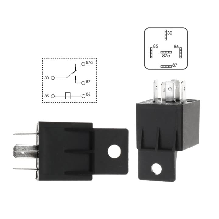 Electric Fan Relay Kit Electric Fan Wiring Kit With Thermostat Radiator Fan Temperature Sensor Switch 185 on 175 Off 40