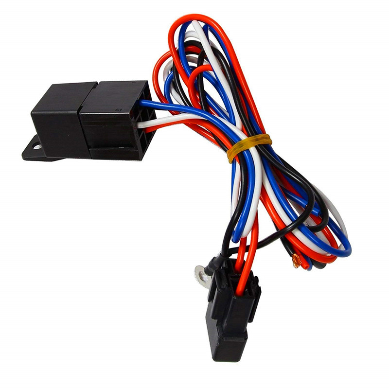 Electric Fan Relay Kit Electric Fan Wiring Kit With Thermostat Radiator Fan Temperature Sensor Switch 185 on 175 Off 40