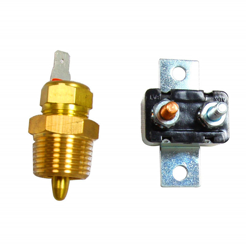Electric Fan Relay Kit Electric Fan Wiring Kit With Thermostat Radiator Fan Temperature Sensor Switch 185 on 175 Off 40