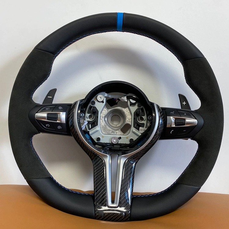Customized price Interior Full Alcantara Auto Car Steering Wheel For Bmw G30 M5 M8