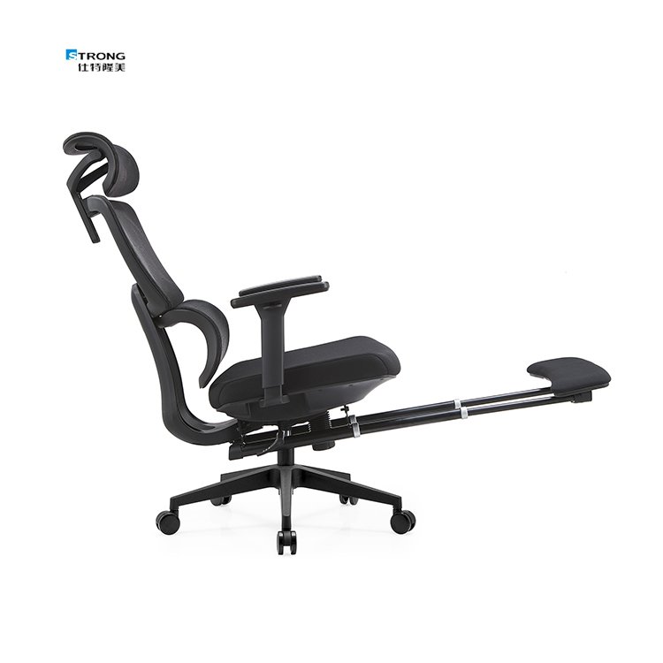 Swivel Office Chair High Back Adjustable Headrest Ergonomic Office Chair
