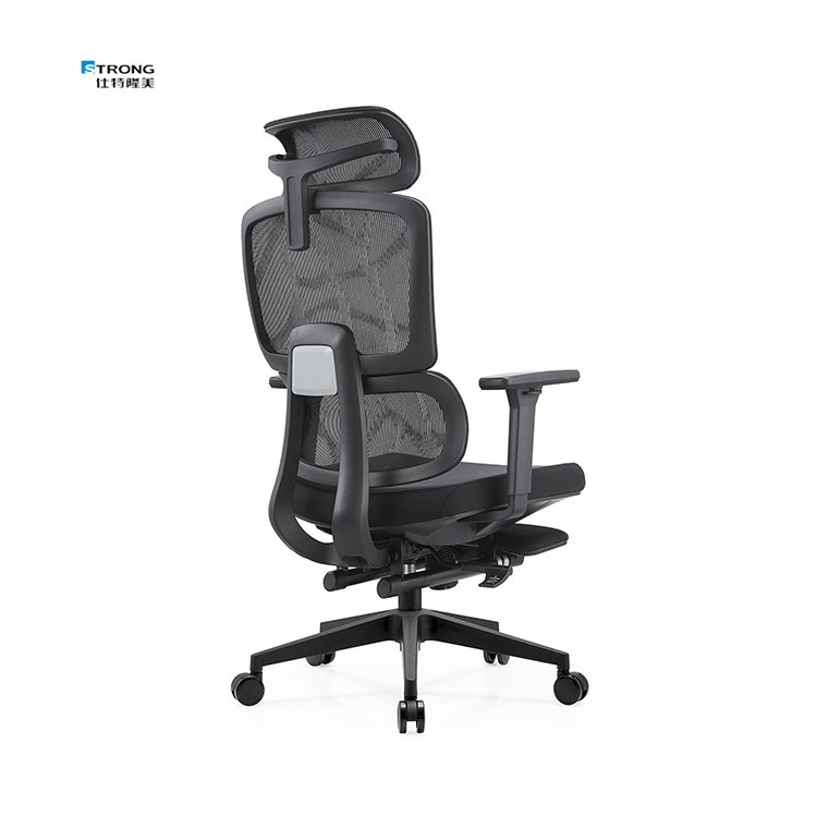 Swivel Office Chair High Back Adjustable Headrest Ergonomic Office Chair