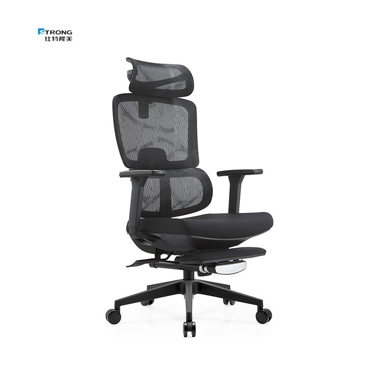 Swivel Office Chair High Back Adjustable Headrest Ergonomic Office Chair