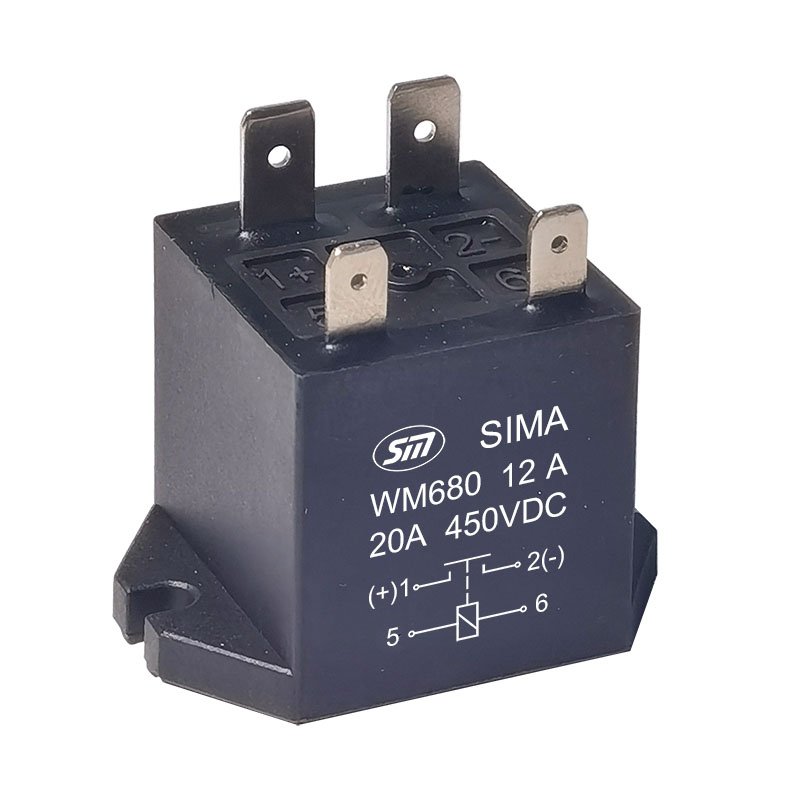 DC High Voltage Contactor EV Relay 10A 20A 450VDC 750vdc for Auto Electric Vehicle Relay WM680