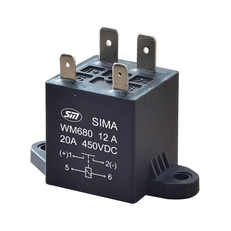 DC High Voltage Contactor EV Relay 10A 20A 450VDC 750vdc for Auto Electric Vehicle Relay WM680