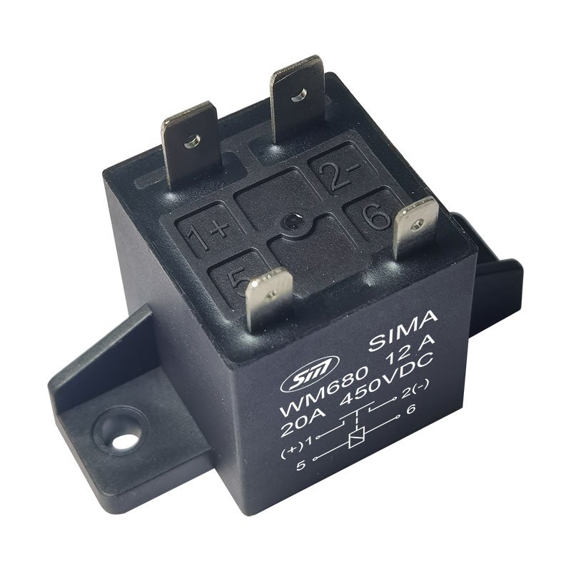 DC High Voltage Contactor EV Relay 10A 20A 450VDC 750vdc for Auto Electric Vehicle Relay WM680