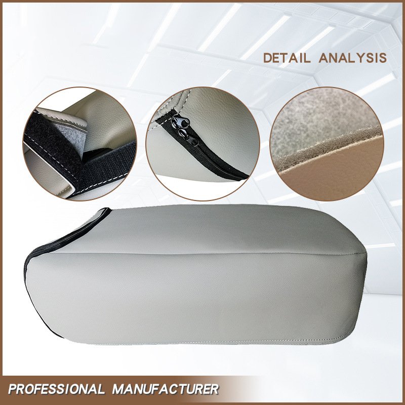 Armrest Box Protector Cover with Zipper for 2007-2014 Chevrolet Silverado
