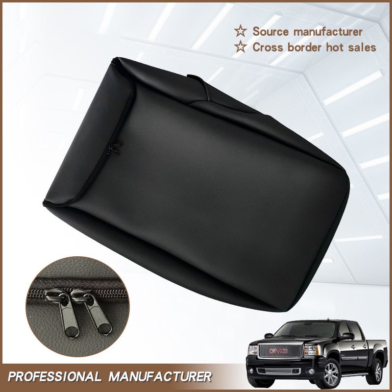Armrest Box Protector Cover with Zipper for 2007-2014 Chevrolet Silverado