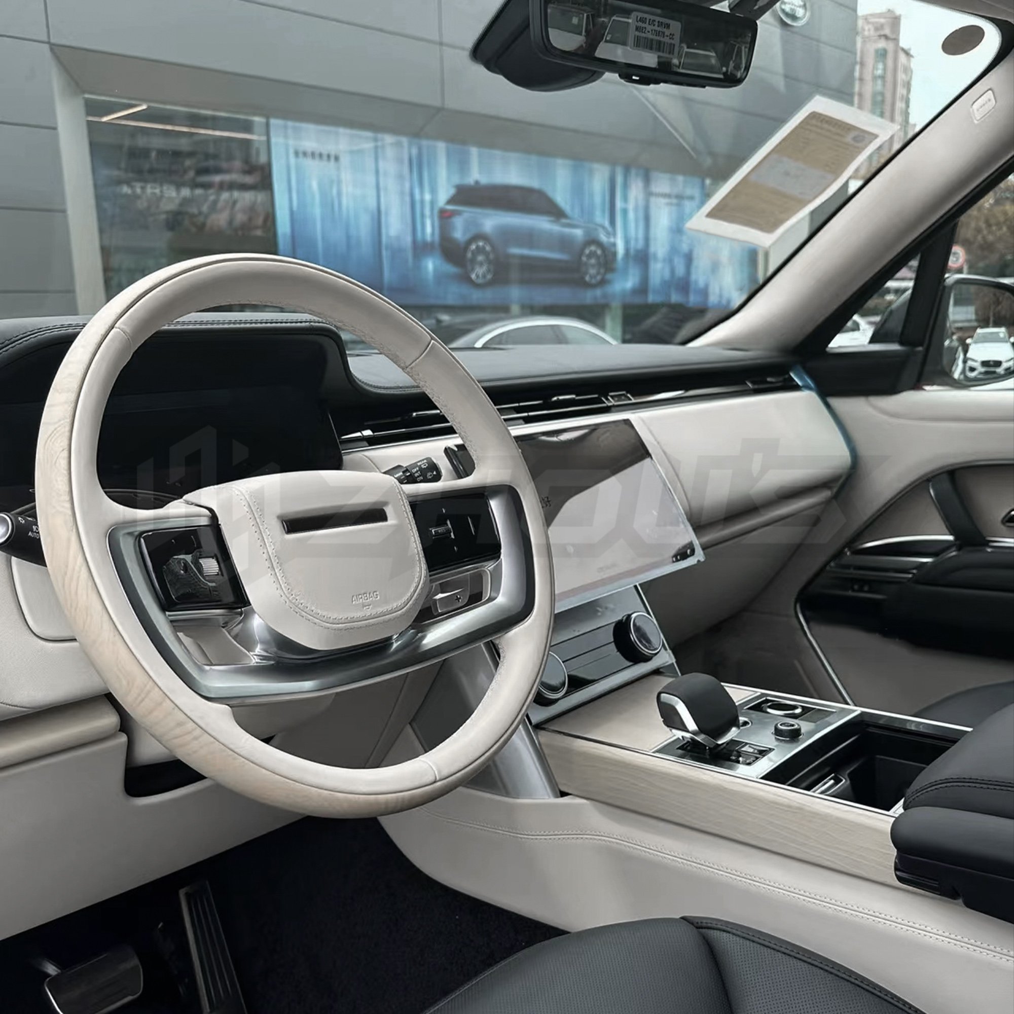 High Quality Customized White Wooden Auto Car Steering Wheel For Range Rover Vogue L460