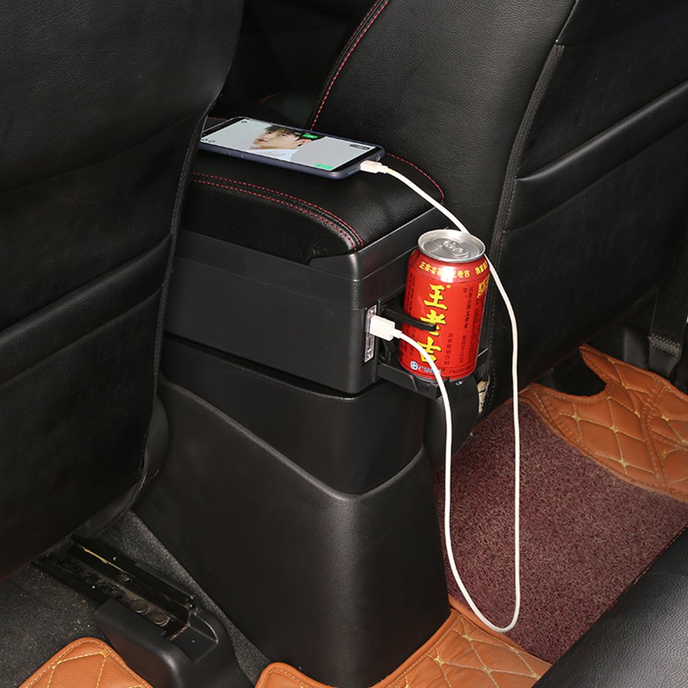 Removable Car Armrest Box Accessories Interior Storage Box Retrofit Parts With USB