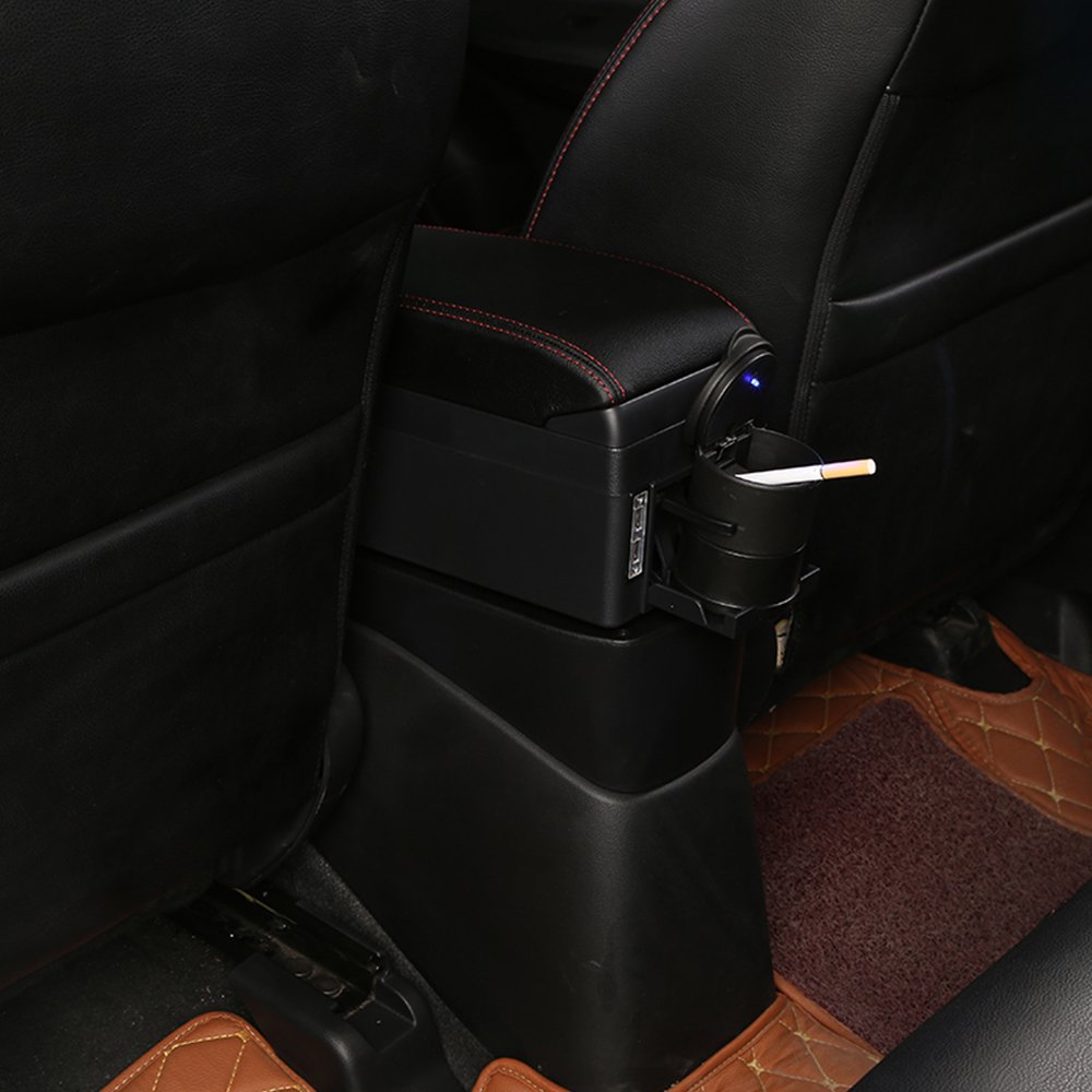 Removable Car Armrest Box Accessories Interior Storage Box Retrofit Parts With USB