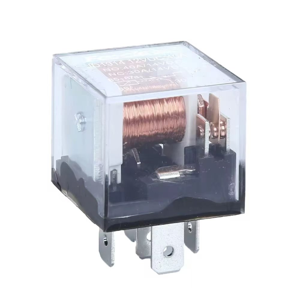 Car Electrical Relays Mini Auto Relay for Car Spare Parts with Transparent Cover 12V/24V 4pin/5pin Universal Automotive Relay