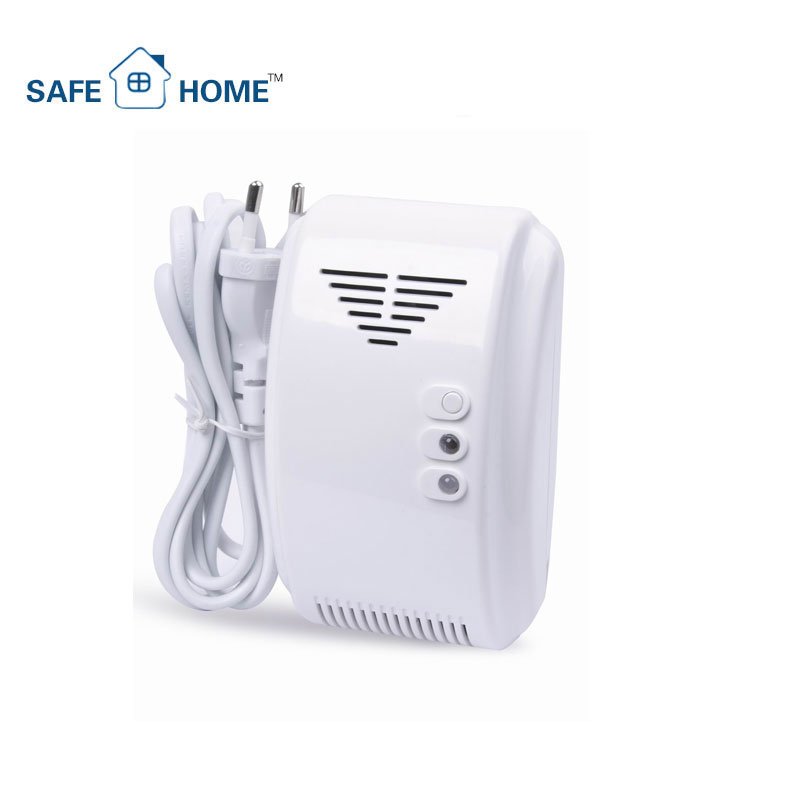 Factory Offer 220V Wall Mounted Gas Leakage Detection Devices Gas Leak Detector with Relay Output Sound & Flash Alarm