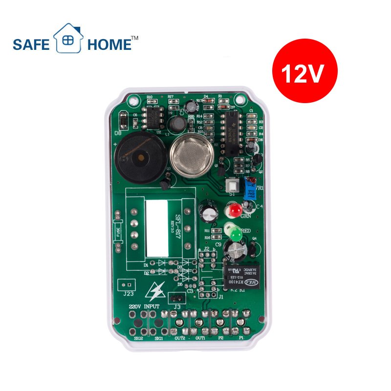 Factory Offer 220V Wall Mounted Gas Leakage Detection Devices Gas Leak Detector with Relay Output Sound & Flash Alarm