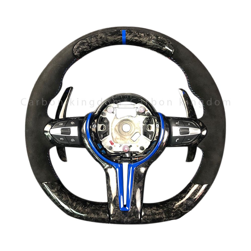 Carbon Fiber Steering Wheel for BMW M2 M3 M4 M5 M6 X5M X6M F80 F30 F10 LED car Steering Wheel