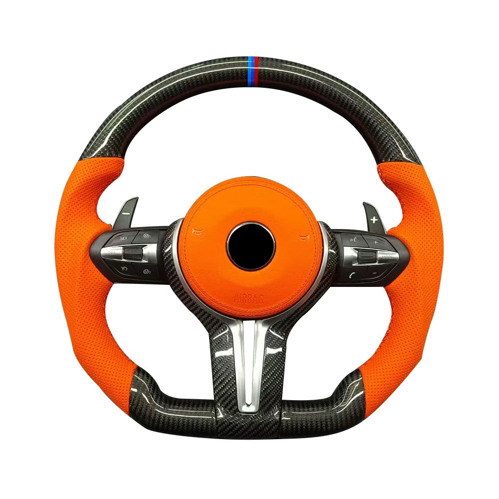 Carbon Fiber Steering Wheel for BMW M2 M3 M4 M5 M6 X5M X6M F80 F30 F10 LED car Steering Wheel