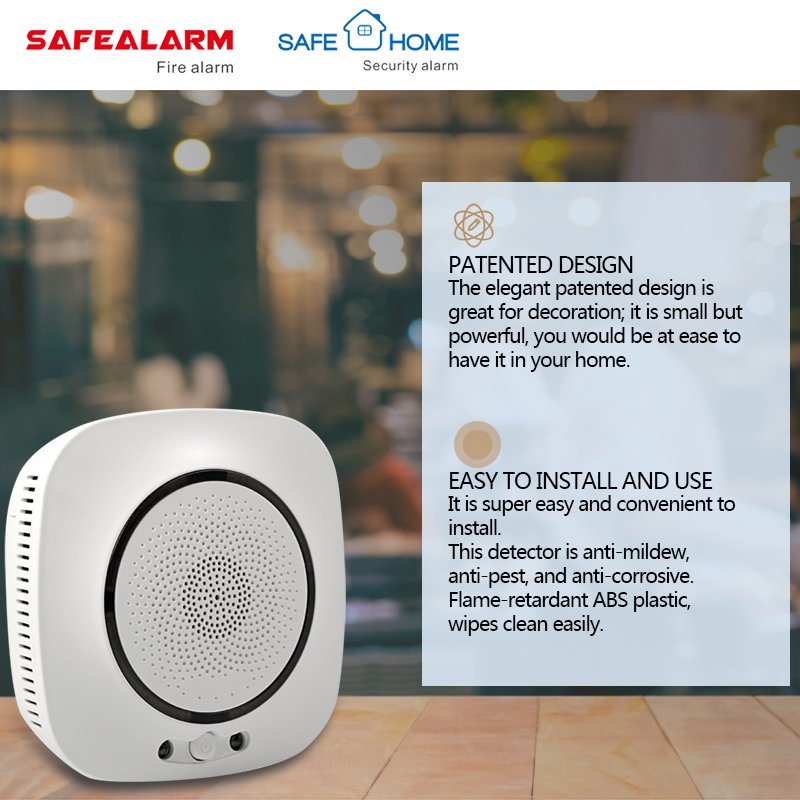Tuya Smart Home Wifi LPG Gas Detector Price for Home Security Use 220V Kitchen Cooking Gas Leak Alarm Detector Manufacturers