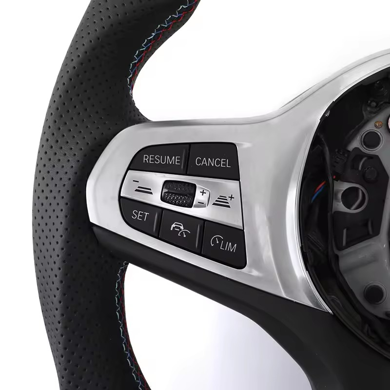 Without Paddle Shifters M Sport Custom Carbon Fiber Car Steering Wheel for BMW 5 7 Series G30 G31 G32 G38 G11 G12 X7 G07 M5 M7