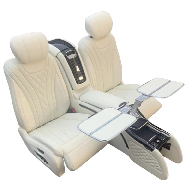 Newest Factory Auto Folding Table Van Rear Seats Kit with Armrest Console Box Car Folding Table Vip Seat Kit for G Wagon Mercede